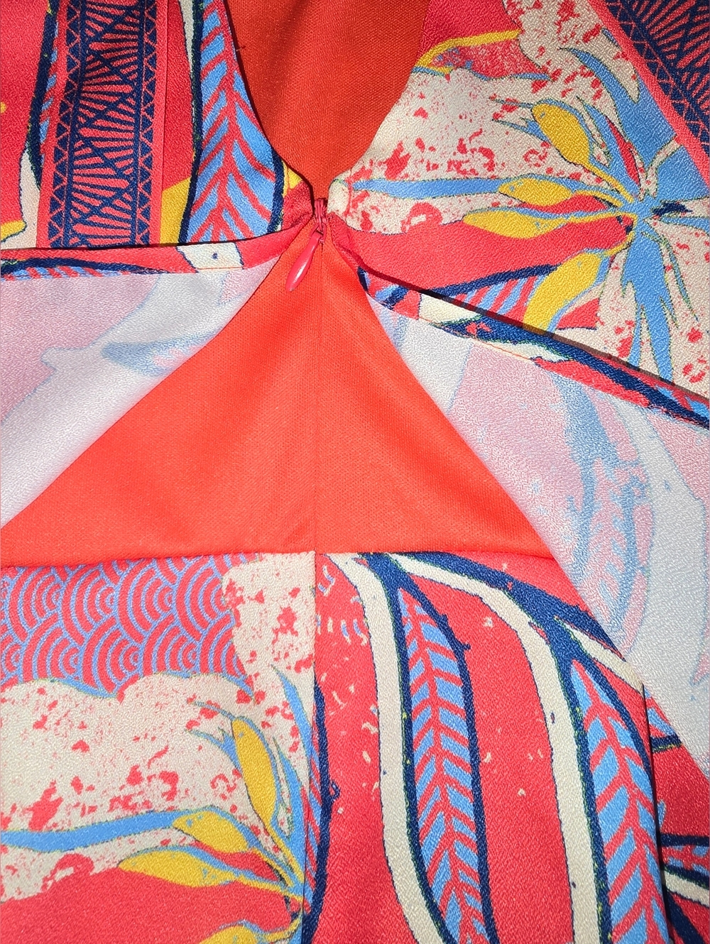 Floral Halter Romper in Coral Pink - Picture 6 of 9